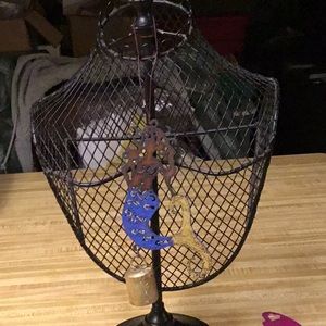 Metal Mermaid & Bell Hanging Decor